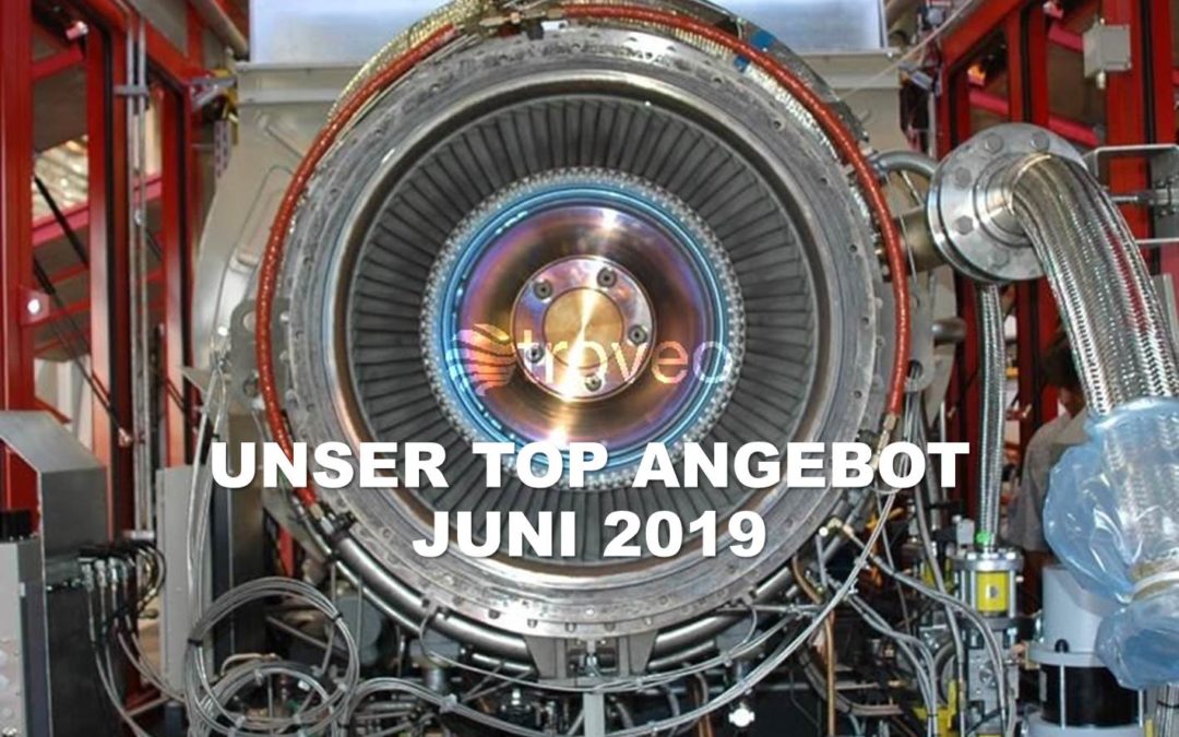 Top-Angebot Juni 2019: Nur moderat genutzter 7 MWel Gasturbinen-Generatorsatz im Angebot bei troveo