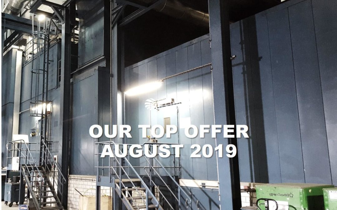 Our Top Offer of August 2019: This 250 MWe, 50 Hz, gas-fired twin GT-generator set will still be in operation until early 2020 and was commissioned just 15 years ago