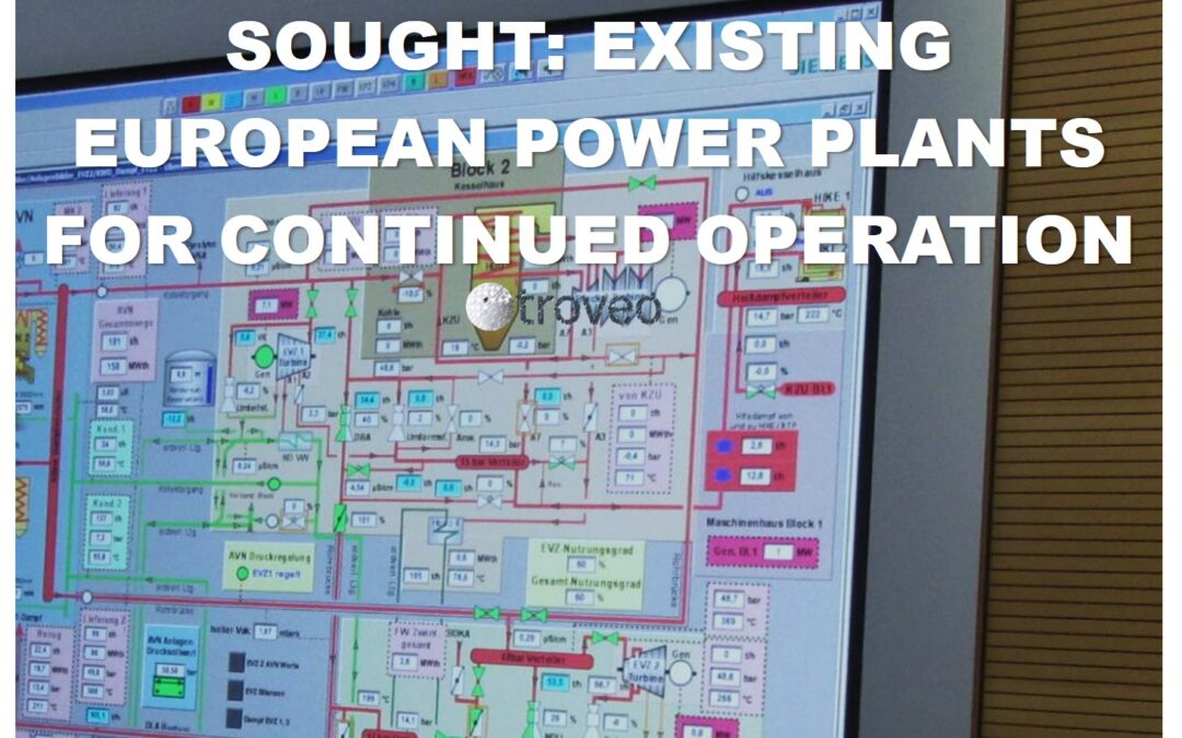 Not necessarily a relocation – Investors are looking for capital investments in existing thermal power plants in Europe to ensure ongoing energy generation