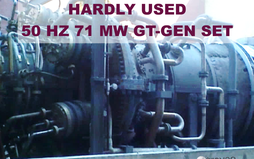 May 2021 Top Offer: For sale is an already dismantled and ready for transport 50 Hz, barely used 71 MW gas unit with GE 6FA turbine in very good condition