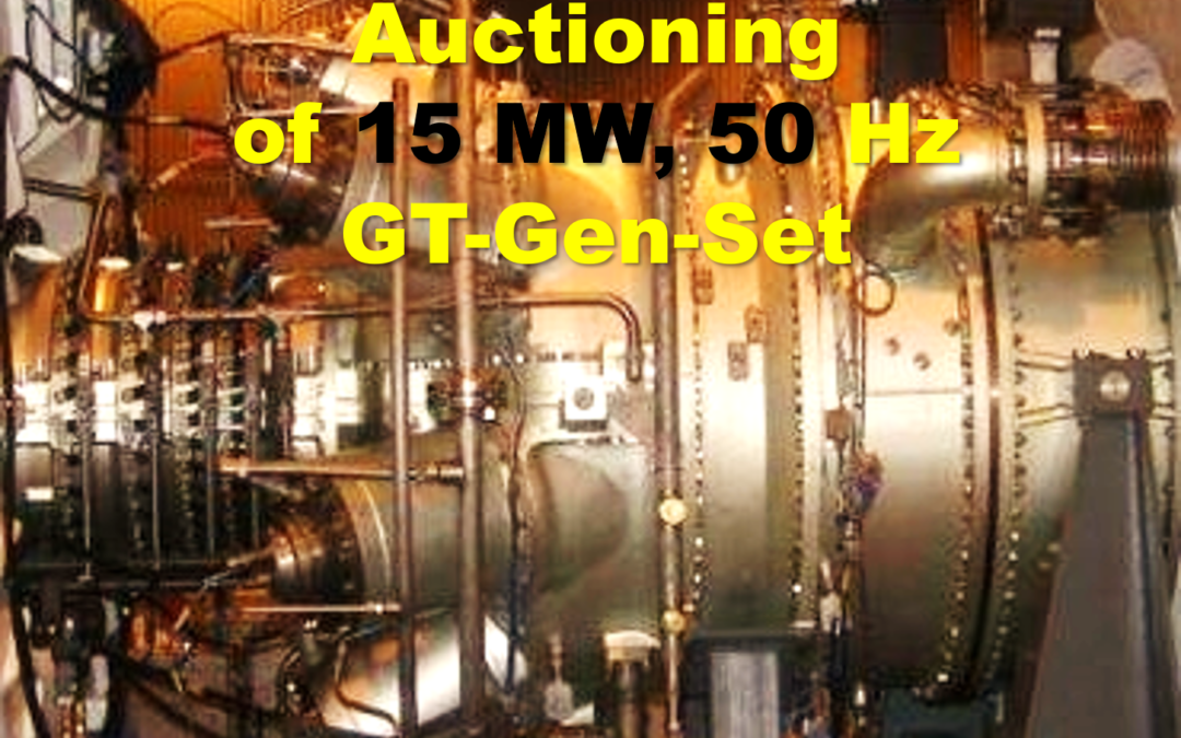 Top Sales Offer in March 2022: 1 x SGT-400 GT Gen-Set, 15 MW, 50 Hz auctioned off on the end of May