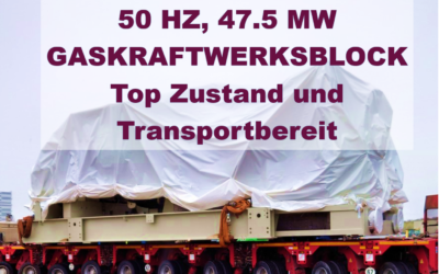 Top-Verkaufsangebot im August 2022: 1 x SGT-800 GT-Generatorsatz, 47,5 MW, 50 Hz, ausgezeichneter Zustand und transportbereit – PPO-123