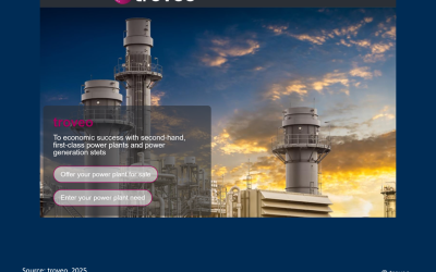 AI as a vehicle for optimizing the search for 2nd hand power plants and components