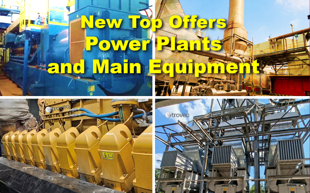 Latest offers of used thermal power plants in top condition, ready for cost-effective reuse and relocation