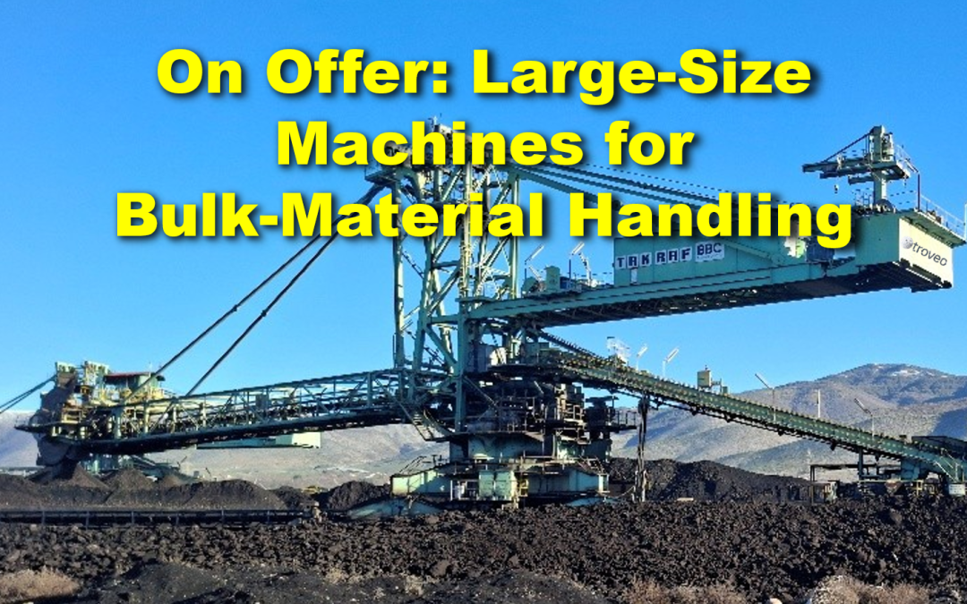 New entries of used mining equipment in top condition, ready for cost-effective reuse & relocation