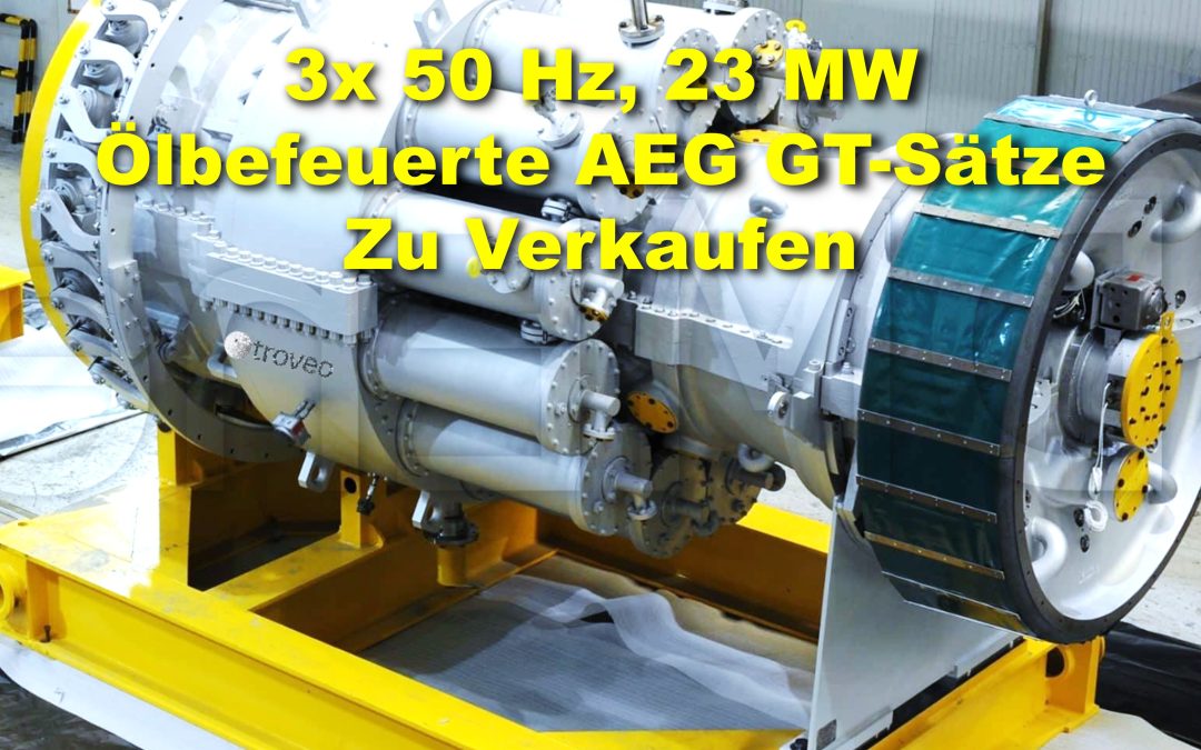 Unser aktuelles Top-Verkaufsangebot – eine robuste 70 MW Gasturbinenanlage eines deutschen Herstellers mit ganz wenig Betriebsstunden