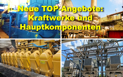 Neueste Angebote gebrauchter Kraftwerkstechnik für eine kosteneffiziente Verwendung an neuen Standorten